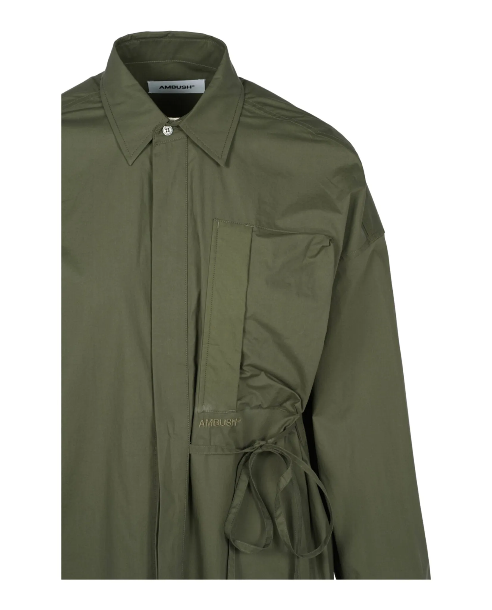 AMBUSH Womens Oversized Waist-Tie Shirt Dress