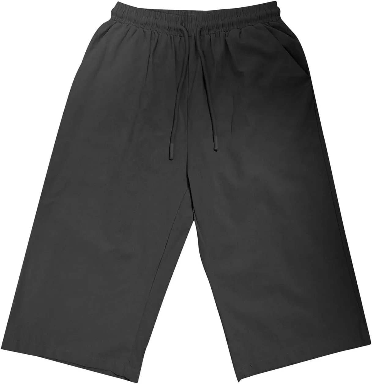 DDAPJ pyju Linen Bermuda Shorts for Women Summer Casual High Waisted Shorts Loose Drawstring Waist Beach Shorts with Pockets