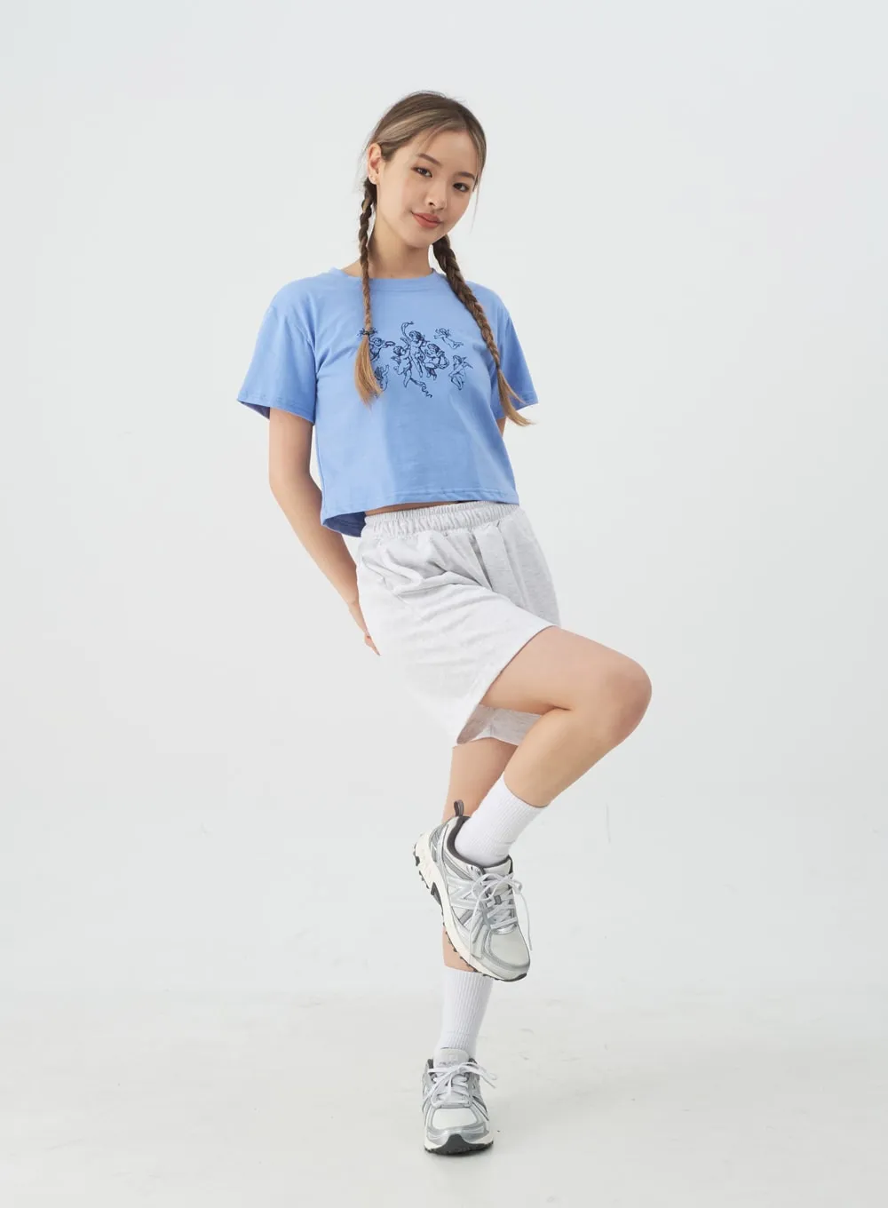 High-Waisted Sweat Shorts CJ13