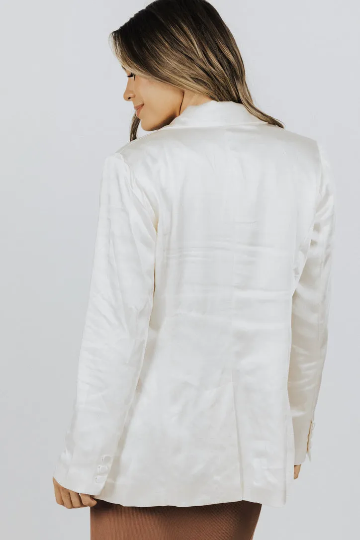 Jennifer Satin Blazer
