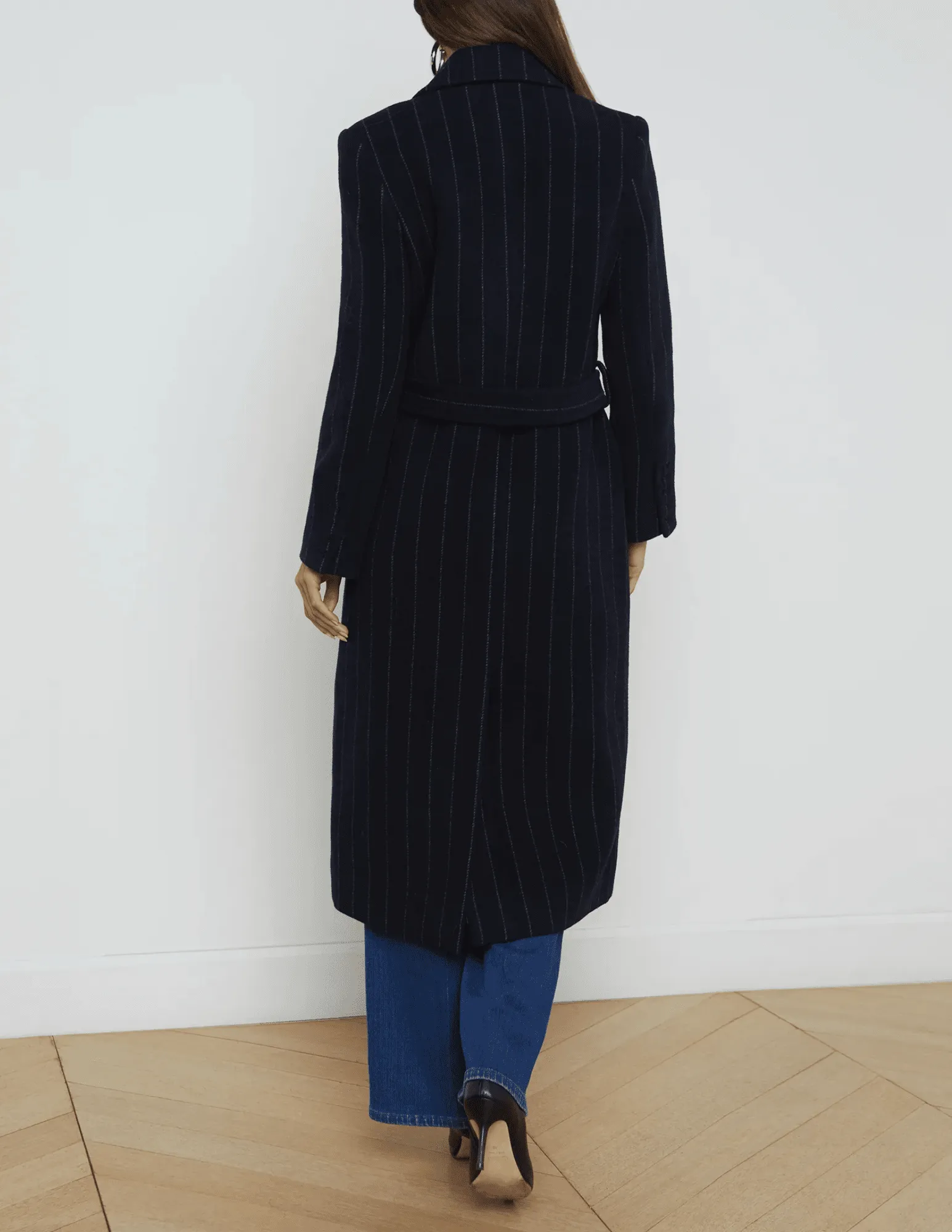 L'Agence Olina Long Belted Coat