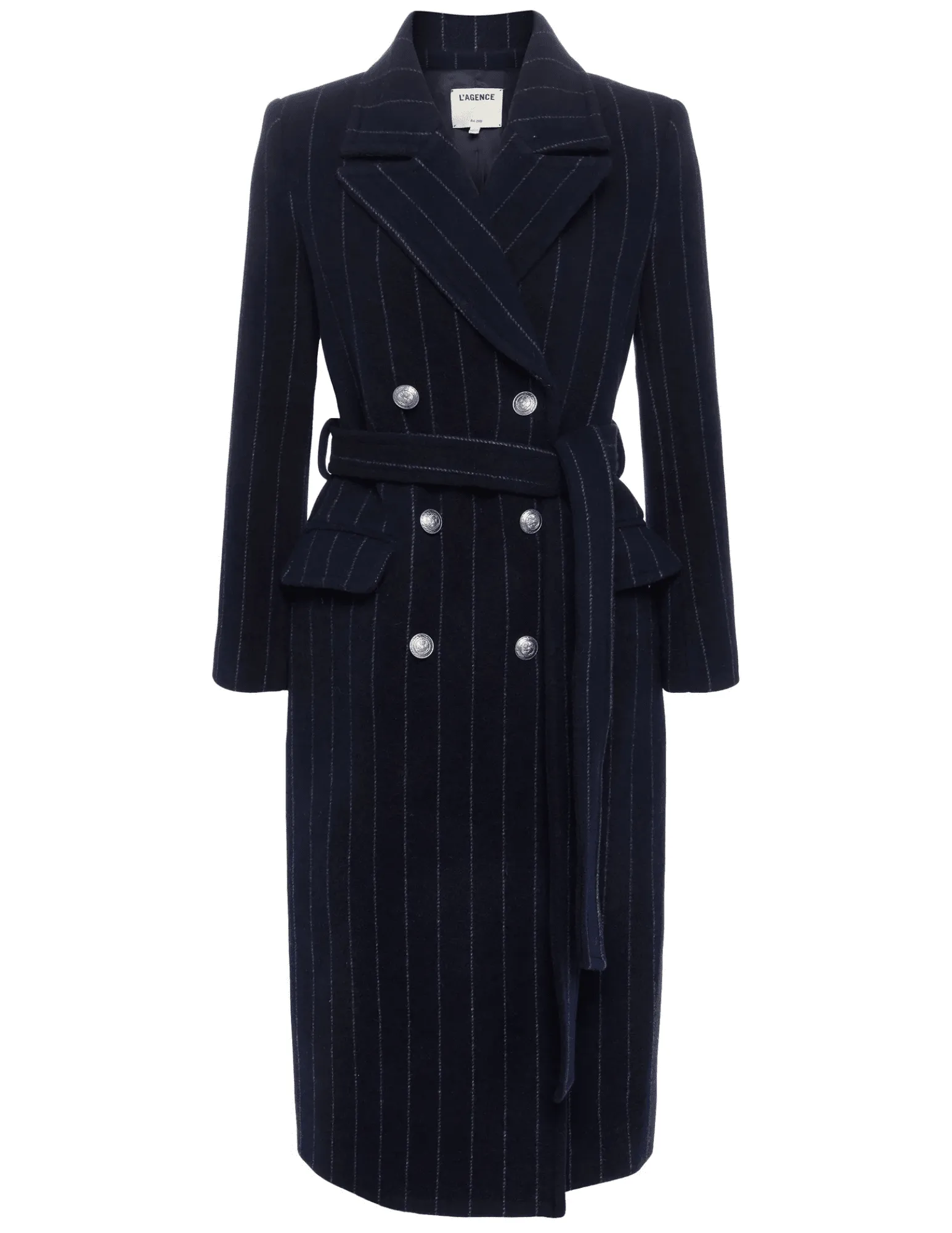 L'Agence Olina Long Belted Coat