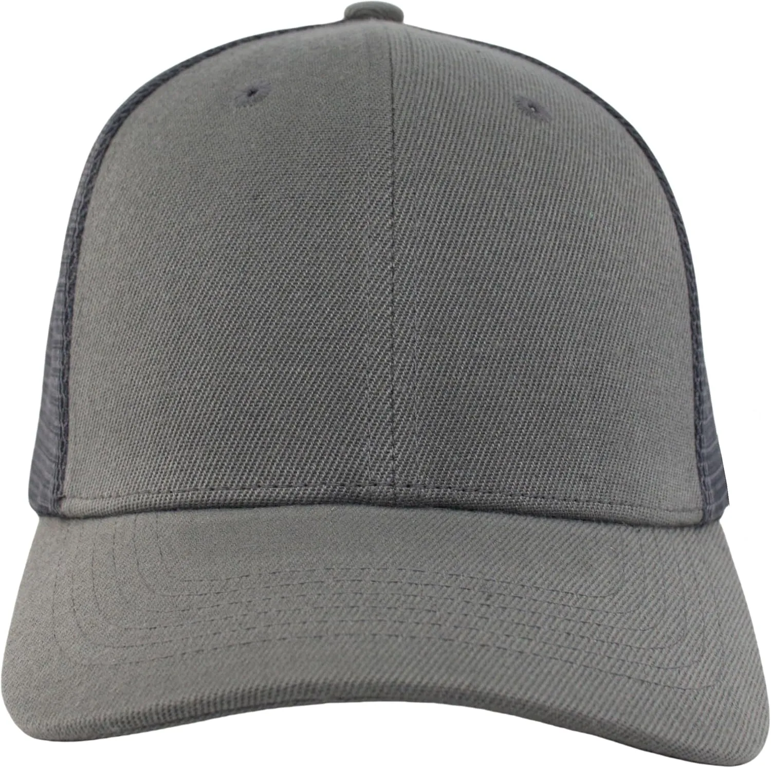 Men's Classics Trucker Hat(M-L/XL,XXL)-Blank Structured Baseball Cap,Adjustable/Mesh Snapback Hats