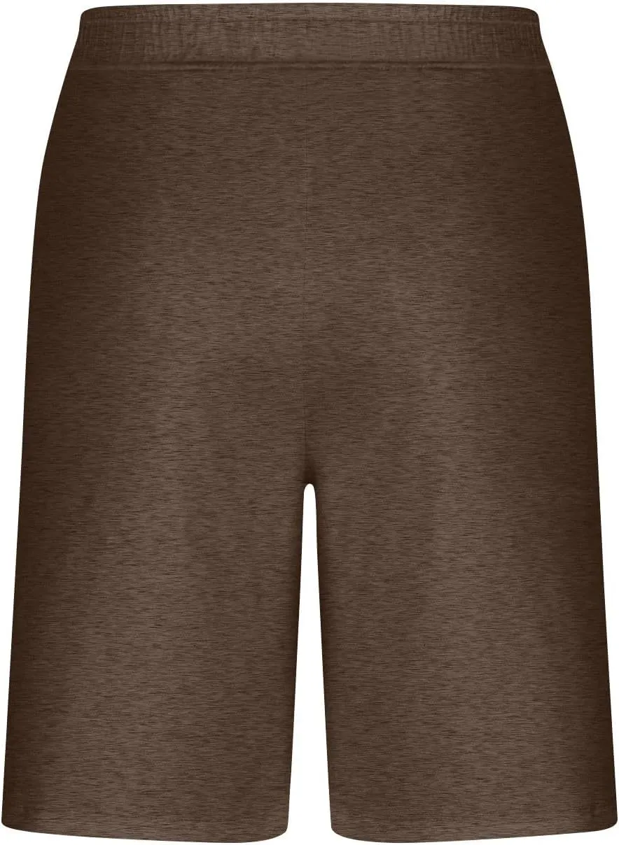 Mens Pajama Shorts Comfy Lounge Pj Shorts Soft Sleepwear Bottoms Elastic Waist Drawstring Beach Shorts with Pockets