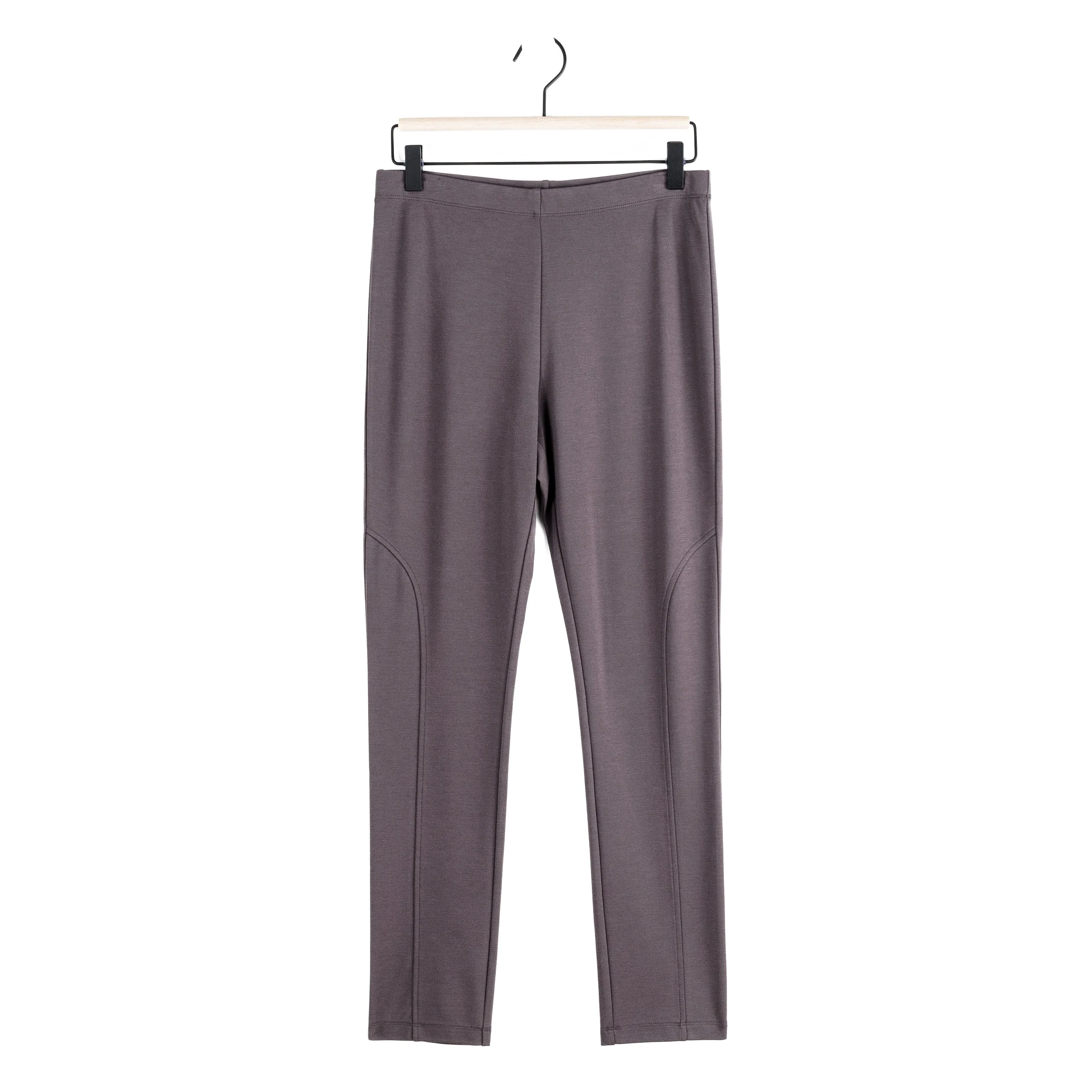 Rayon-Ponte Knit - Slim Rider Pant - Mocha