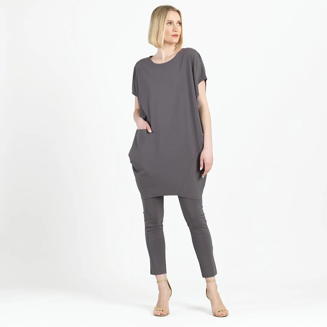 Rayon-Ponte Knit - Slim Rider Pant - Mocha