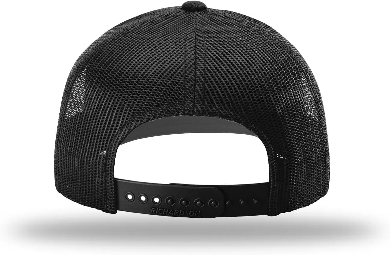 Richardson 112 Trucker Hat - Premium Blank Baseball Cap, Adjustable Snapback Hat - Structured Six Panel Richardson Blank Hats