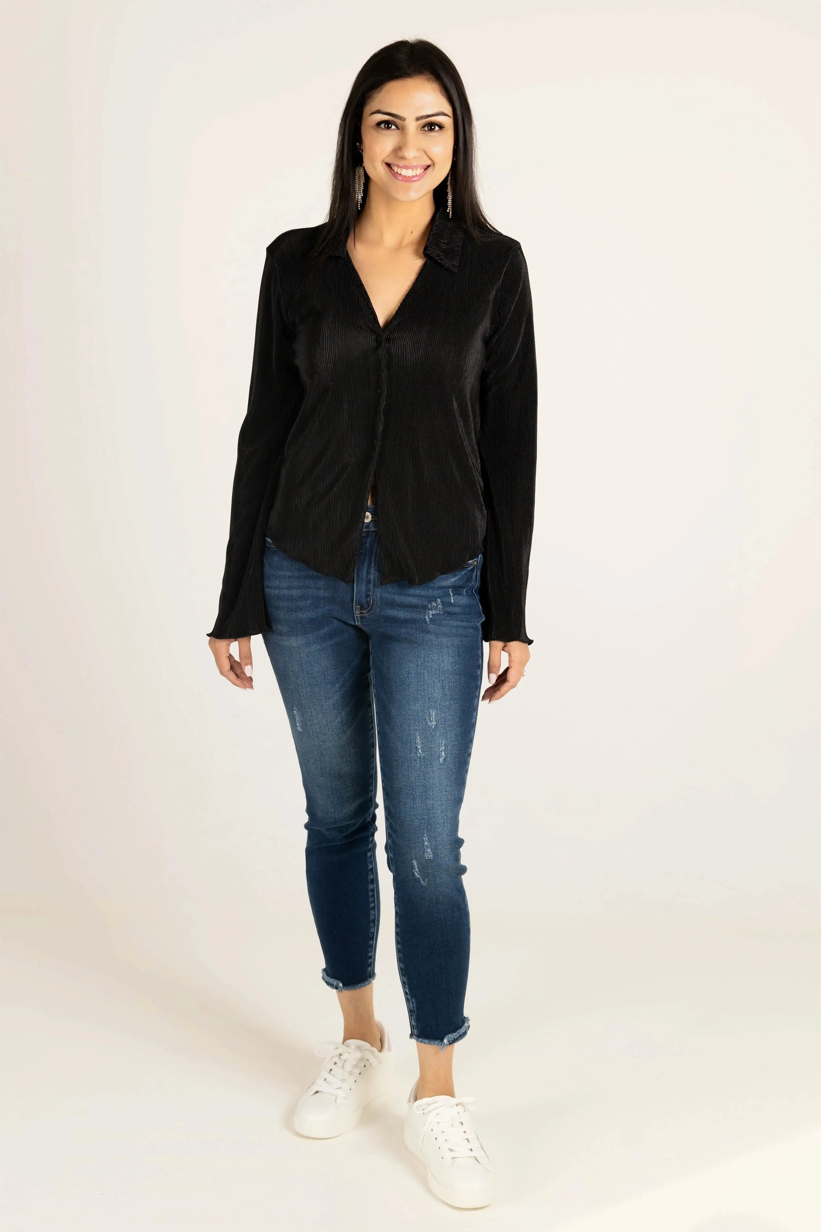 Rolling in the Deep Pleated Top