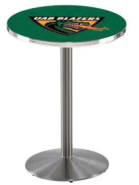 UAB Blazers Holland Bar Stool Co. Stainless Steel Pub Table
