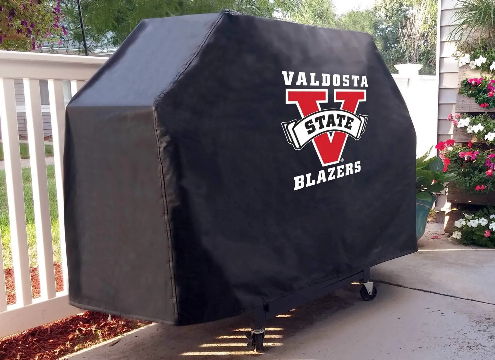 Valdosta State Blazers HBS Black Outdoor Heavy Duty Vinyl BBQ Grill Cover