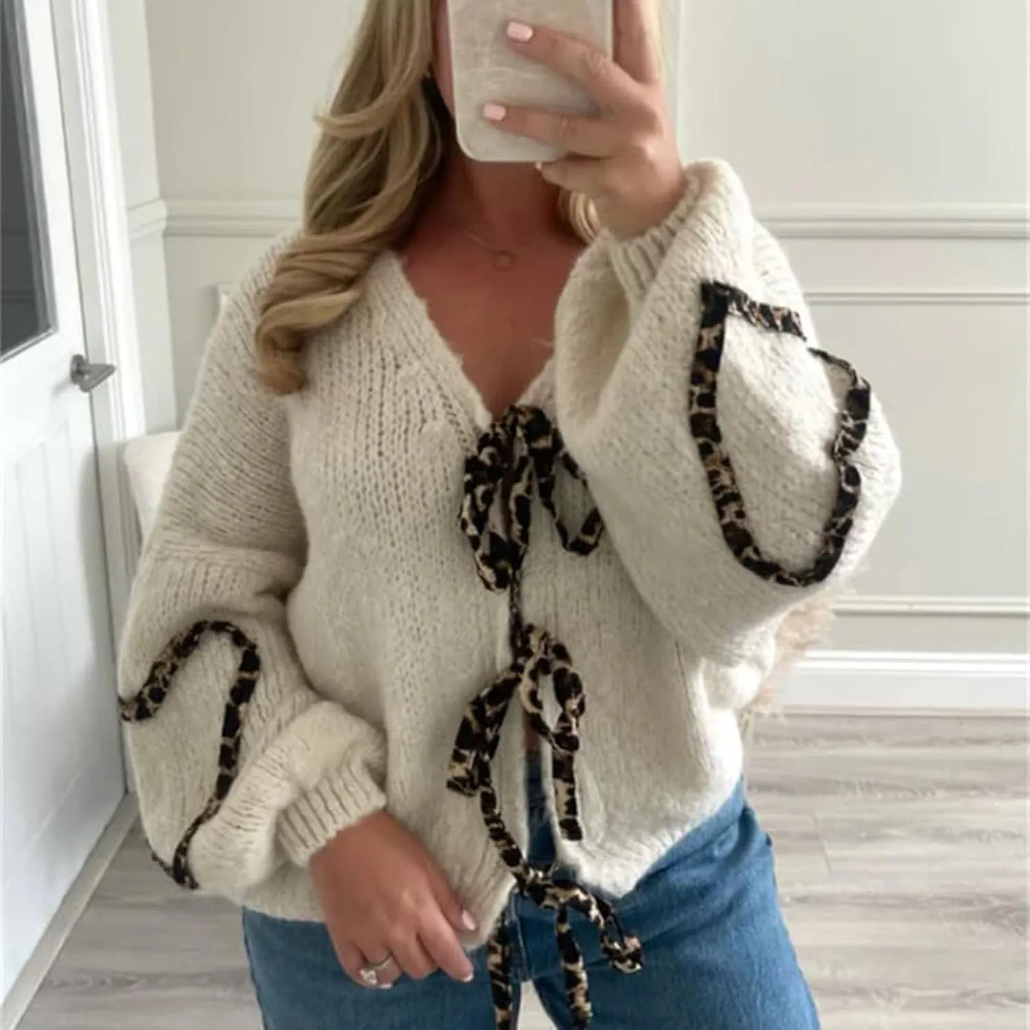 Women's Knit Cardigans 2024 Oversized Chunky Cardigan Sweaters Fall Fashion Open Front Knit Long Sleeve Cardigans